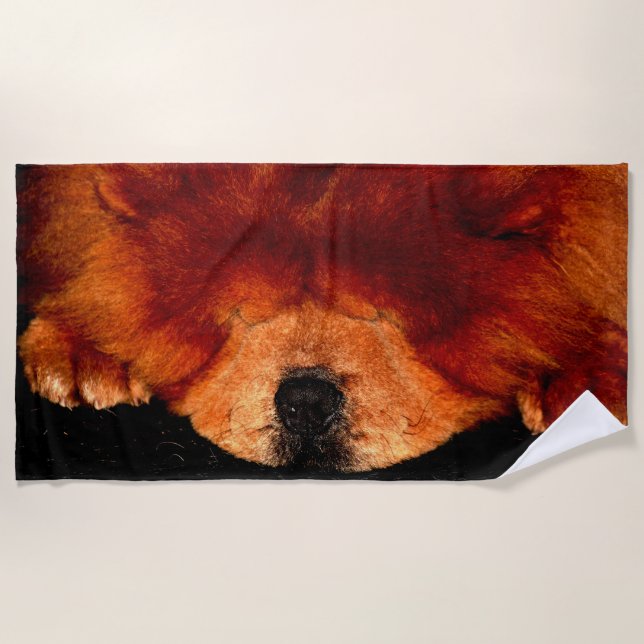 Chow Chow bta Strandtuch (Vorderseite)