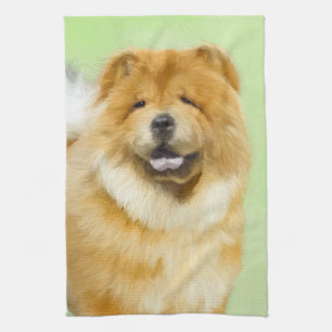 Chow Chow Cainting - Niedliche Original Hunde Art Geschirrtuch