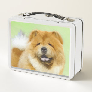 Chow Chow Cainting - Niedliche Original Hunde Art Metall Brotdose