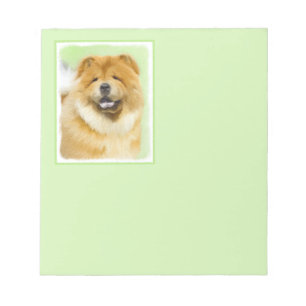 Chow Chow Cainting - Niedliche Original Hunde Art Notizblock