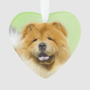 Chow Chow Cainting - Niedliche Original Hunde Art Ornament