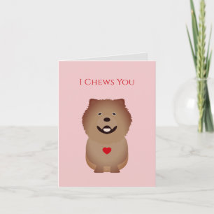 Chow Chow Card, Chien Valentine, Saint Valentin