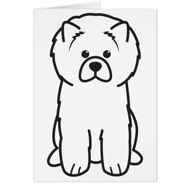 Chow-Chow Chow-Chow HundeCartoon (Vorne)