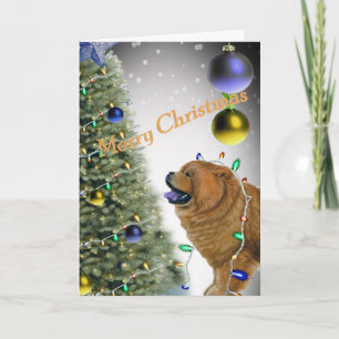 CHOW CHOW CHOW Feux de Noël cartes