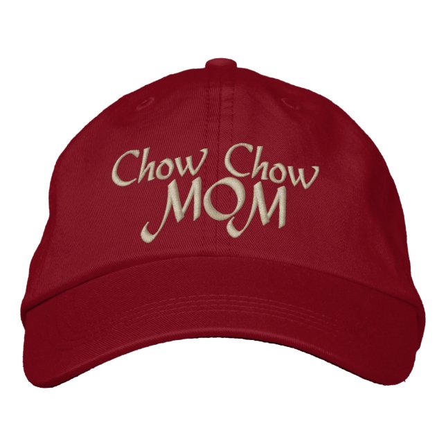 Chow Chow Chow MAMA Geschenke Bestickte Baseballkappe (Vorderseite)