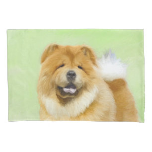 Chow Chow Chow Painting - Niedliche Original Hund  Kissenbezug