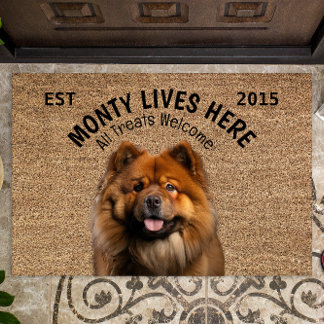 Chow Chow Chow Personalisiert Fußmatte