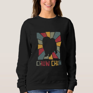 Chow Chow Chow Vintag Hunde Paw Chow Accessori Sweatshirt