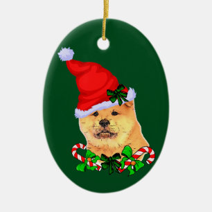 Chow Chow Chow WeihnachtsWeihnachtsWeihnachtsfeier Keramik Ornament