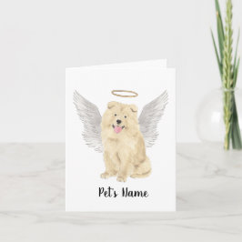 Chow Chow Dog Beileid Memorial Karte