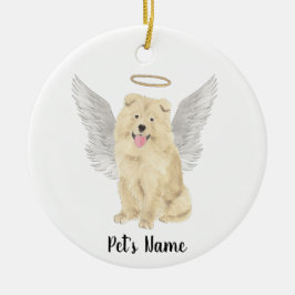 Chow Chow Dog Beileid Memorial Keramik Ornament