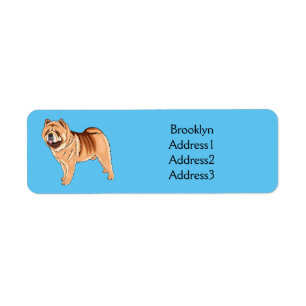 Chow Chow dog cartoon illustriert