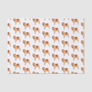 Chow Chow dog cartoon illustriert Seidenpapier