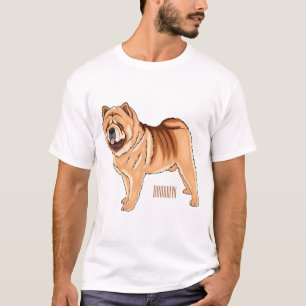Chow Chow dog cartoon illustriert T-Shirt