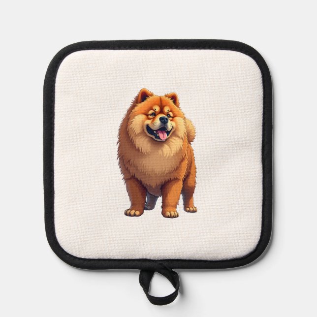 Chow Chow Dog Chinese Dog Breed for a Chow Chow Co Topflappen (Vorderseite)