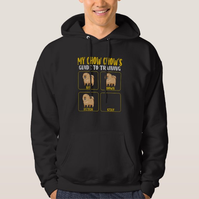 chow chow dog mom dad training guide dogs hoodie (Vorderseite)