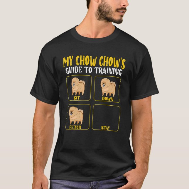 chow chow dog mom dad training guide dogs T-Shirt (Vorderseite)