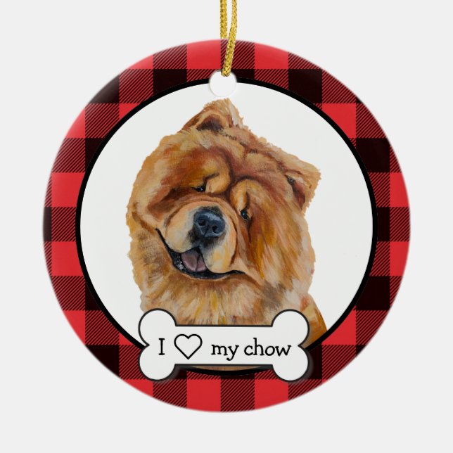Chow Chow Dog Ornament (Vorne)