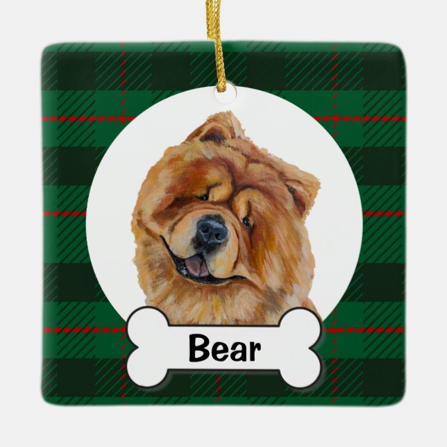 Chow Chow Dog Ornament (Vorderseite)