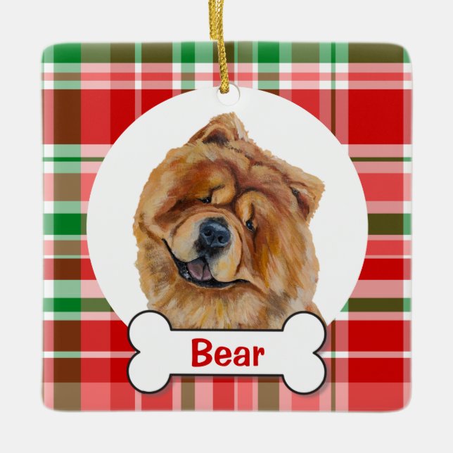 Chow Chow Dog Ornament (Vorderseite)