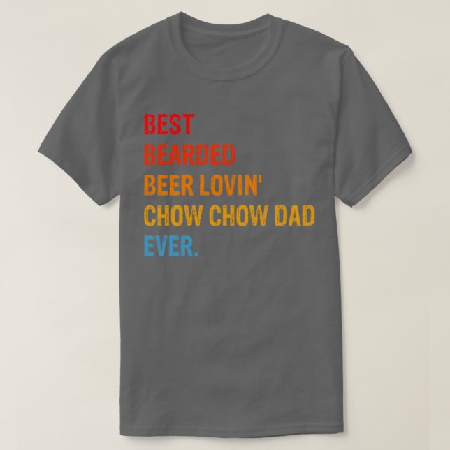 Chow Chow Dog Vater Funny Gift T-Shirt (Design vorne)