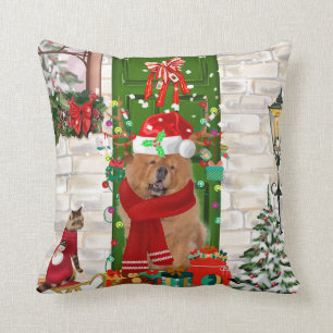Chow Chow Dog Weihnachten Kissen