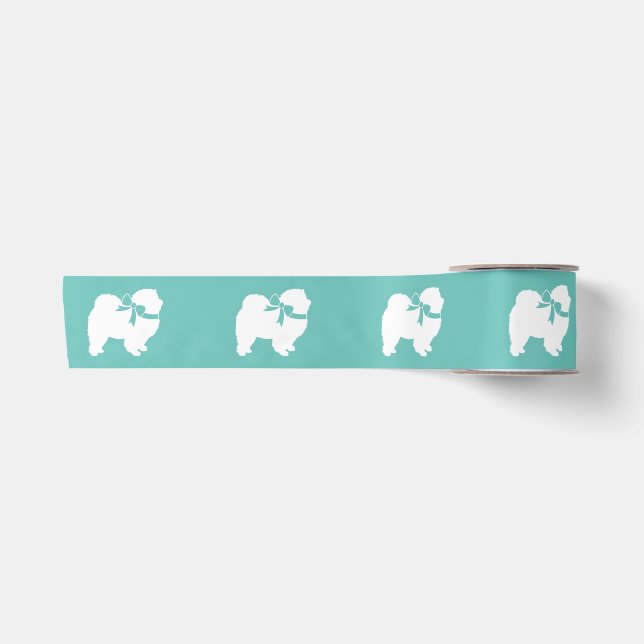 Chow Chow Doppy Welpe Satinband (Vorderseite)