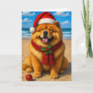 Chow Chow Feiertag Feiertagskarte