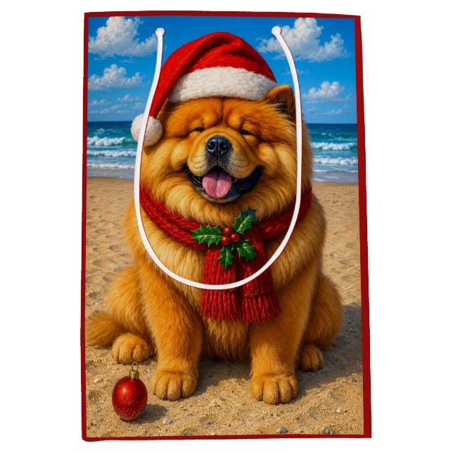 Chow Chow Feiertag  Mittlere Geschenktüte (Vorderseite)