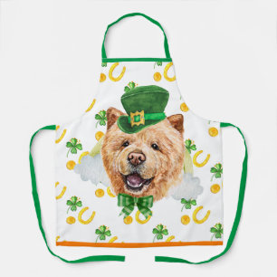 Chow Chow Ferienheim Dekoration St. Patrick's Day  Schürze