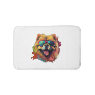 Chow Chow Hund Chinesische Hunde Rasse für eine Ch Badematte