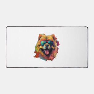 Chow Chow Hund Chinesische Hunde Rasse für eine Ch Schreibtischunterlage