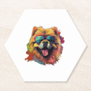 Chow Chow Hund Chinesische Hunde Rasse für eine Ch Untersetzer