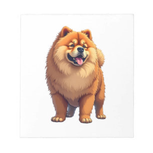 Chow-Chow-Hund Chinesische Hunderasse für einen Ch Notizblock
