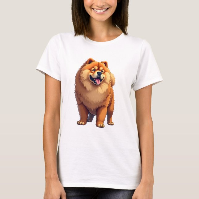 Chow Chow Hund Chinesische Hunderasse für einen Ch T-Shirt (Vorderseite)