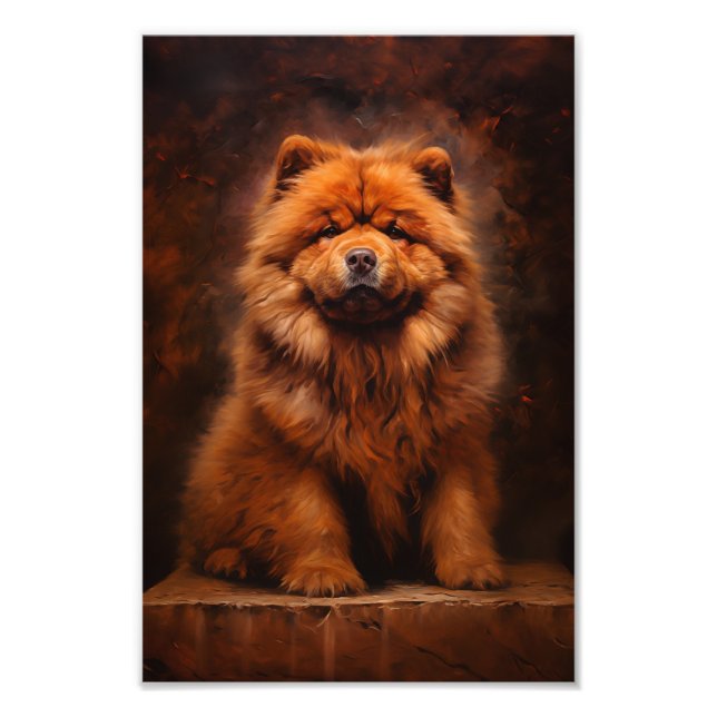 Chow-Chow-Hund Fotodruck (Vorne)