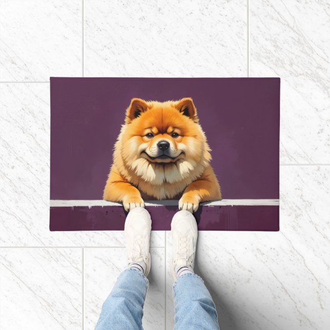 Chow Chow Hund Fußmatte Kunst (Indoor)