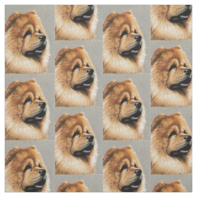 Chow Chow Hund Kunststoffe Stoff (Muster)