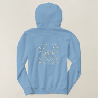 Chow Chow Hund Mama Bestickter Hoodie