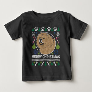 Chow Chow Hund züchten Ugly Christmas Sweater Baby T-shirt