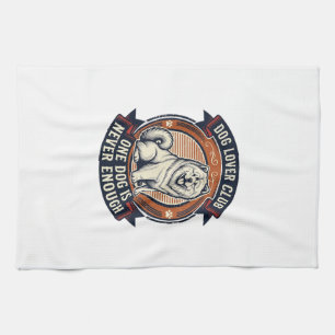 Chow Chow Hundeshirt Ein Hund ist nie genug Retro Geschirrtuch