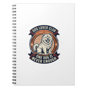 Chow Chow Hundeshirt Ein Hund ist nie genug Retro Notizblock