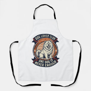 Chow Chow Hundeshirt Ein Hund ist nie genug Retro  Schürze