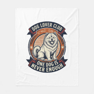 Chow Chow Hundeshirt Ein Hund ist niemals genug Re Fleecedecke