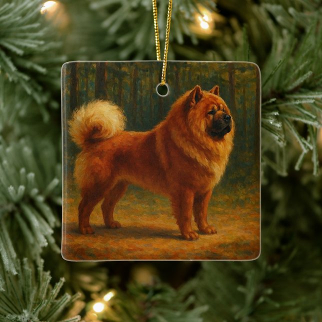 Chow Chow Keramikornament (Baum)