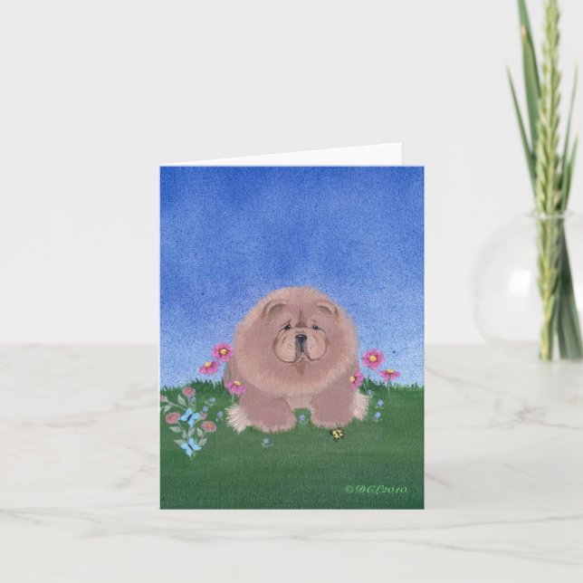 Chow-Chow Kunstkarte Karte (Vorderseite)