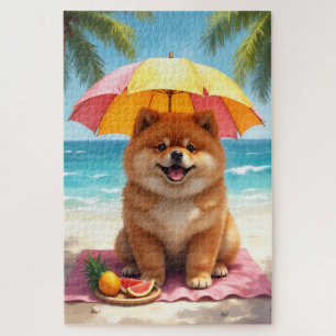 Chow Chow Luxus-Strandszene