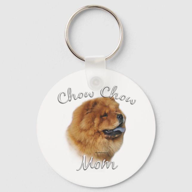 Chow Chow Mama Schlüsselanhänger (Vorderseite)