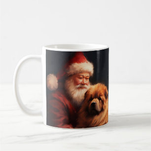 Chow Chow mit dem Weihnachtsmann Weihnachten Kaffeetasse