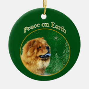 Chow Chow Peace Keramik Ornament